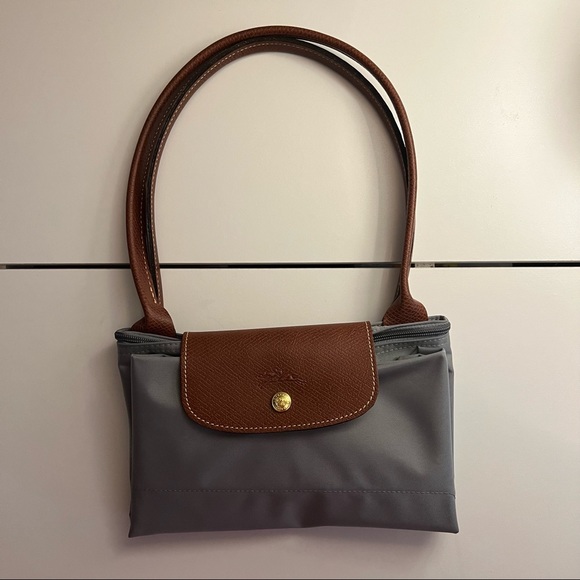 Longchamp Handbags - NWOT Longchamp Le Pliage Original Large Handbag (Gray/Black)